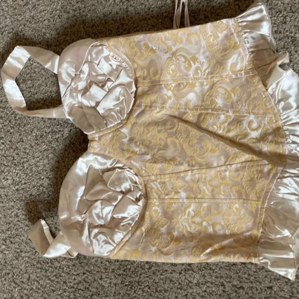Fashionnova ruffle bustier top